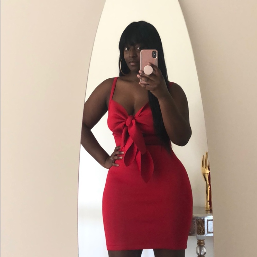 Red dress
